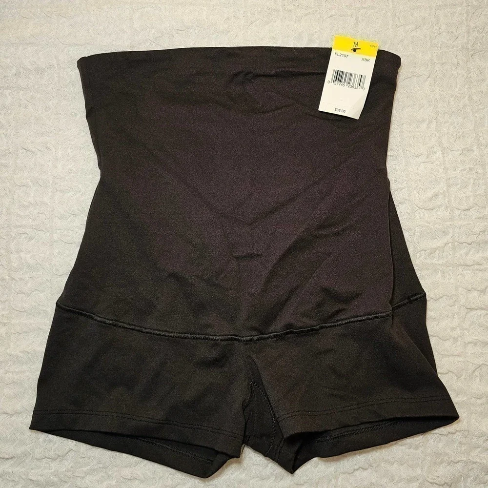 Maidenform Firm Control Slim Waisters Hi-Waist Boyshort sz M Black NWT